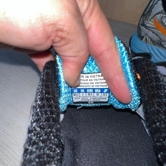 Mizuno Wave Paradox 4 White/Black/Orange/Blue Women's 6.5 - Picture 9 of 10